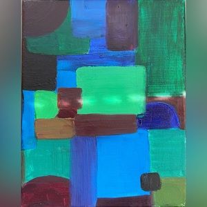 abstract shapes painting 🖼 🦋🪴💚